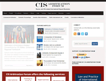Tablet Screenshot of cisarbitration.com
